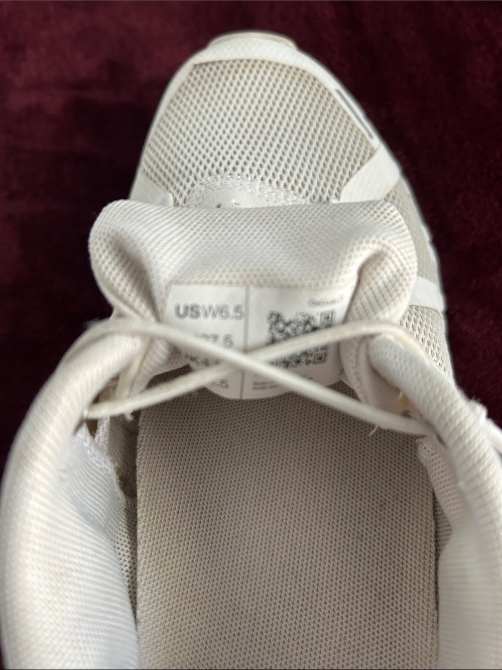 On Running Shoes - Pearl White Women’s Size 6.5 - Picture 5 of 6